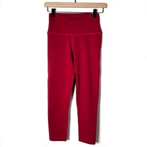 Yunoga red athletic legging pants size small S B197
